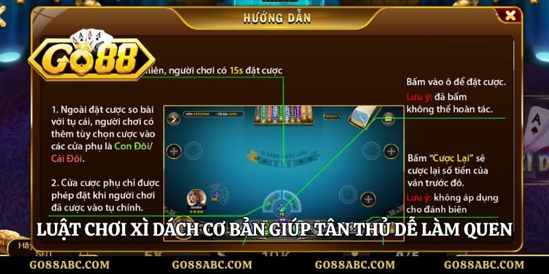 Luật chơi xì dách cơ bản giúp tân thủ dễ làm quen