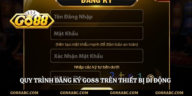 Quy trình đăng ký Go88 trên thiết bị di động 3 bước rõ ràng
